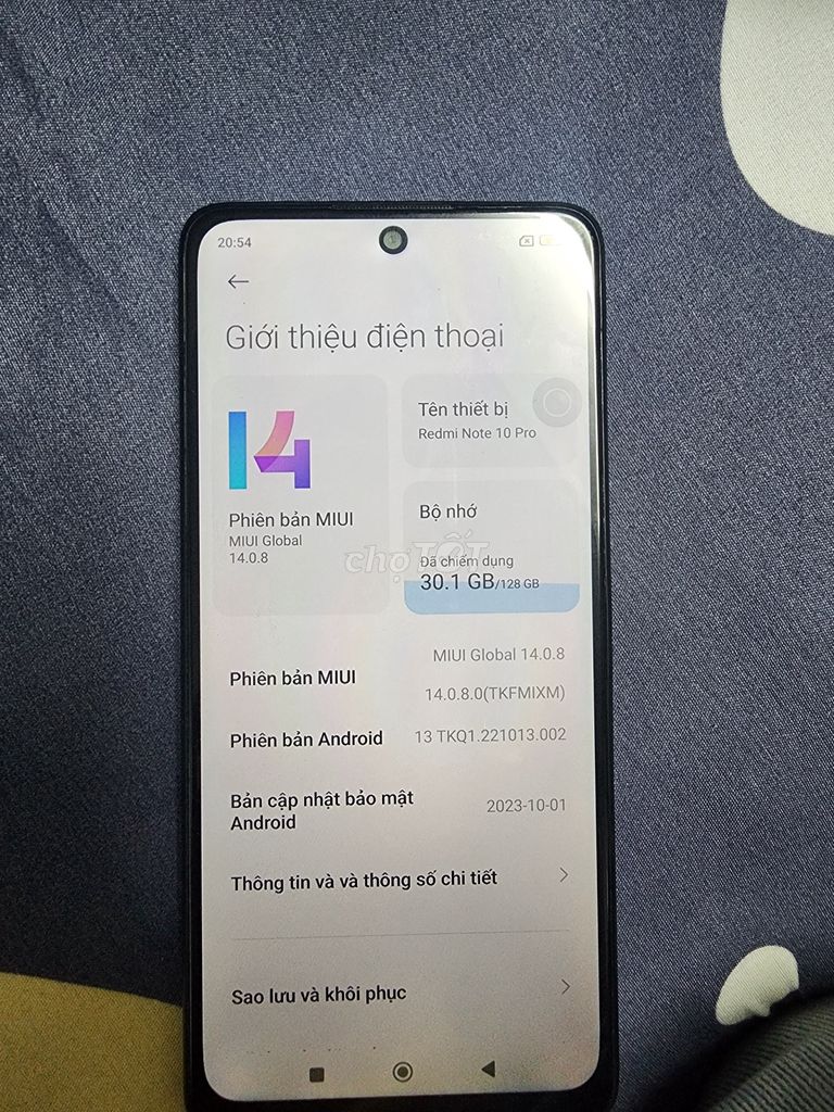 Xiaomi Redmi Note 10 Pro 128GB. Mua bán Điện thoại tại Quận Thanh Khê Đà Nẵng được đăng bởi Đỗ phú chiến hình 1