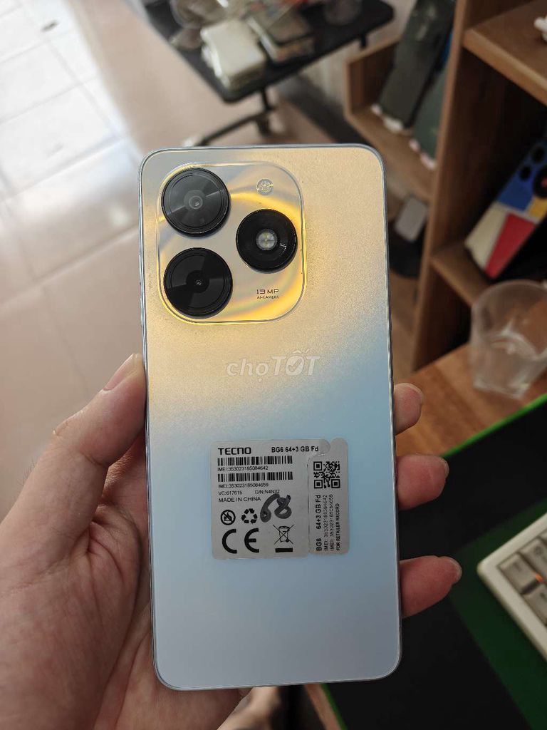 Tecno Spark Go 2024 64GB Trắng. Mua bán Điện thoại tại Quận Thanh Xuân Hà Nội được đăng bởi cửa hàng điện thoại giá rẻ hình 1