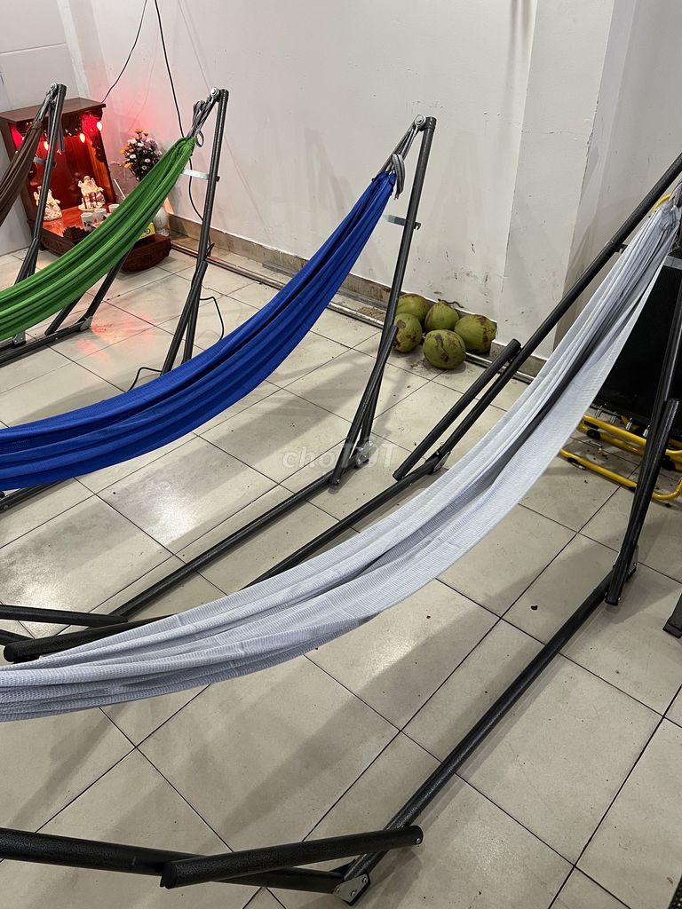 Võng xếp kim loại đa màu đã sử dụng. Mua bán Nội thất, đồ gia dụng khác tại Quận Gò Vấp Tp Hồ Chí Minh được đăng bởi Dân Võ hình 1