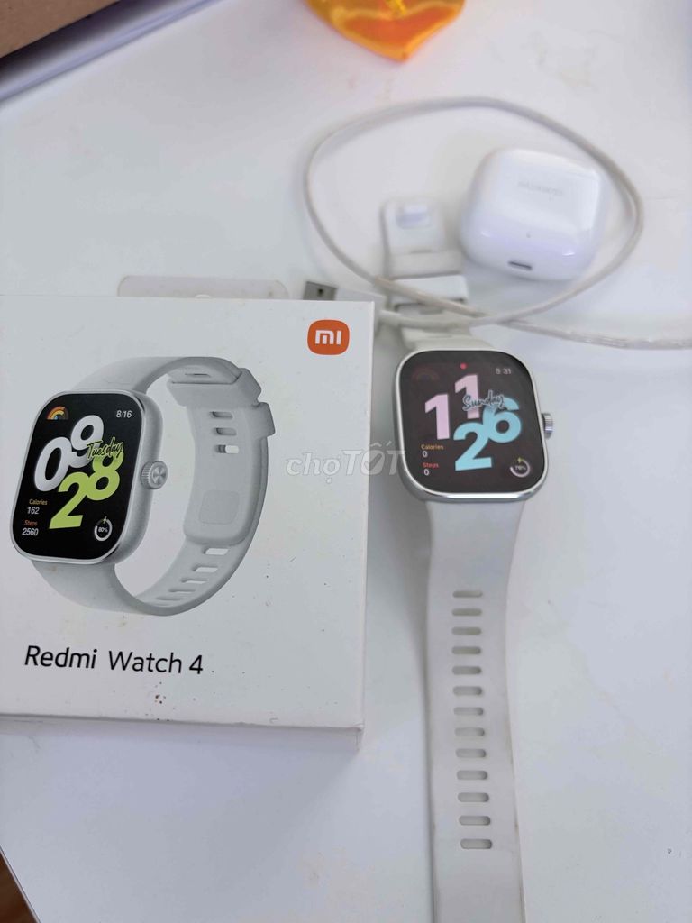 Xiaomi Redmi Watch 4 Trắng. Mua bán Thiết bị đeo thông minh tại Quận Tân Phú Tp Hồ Chí Minh được đăng bởi Huỳnh Hiếu Thuận hình 1
