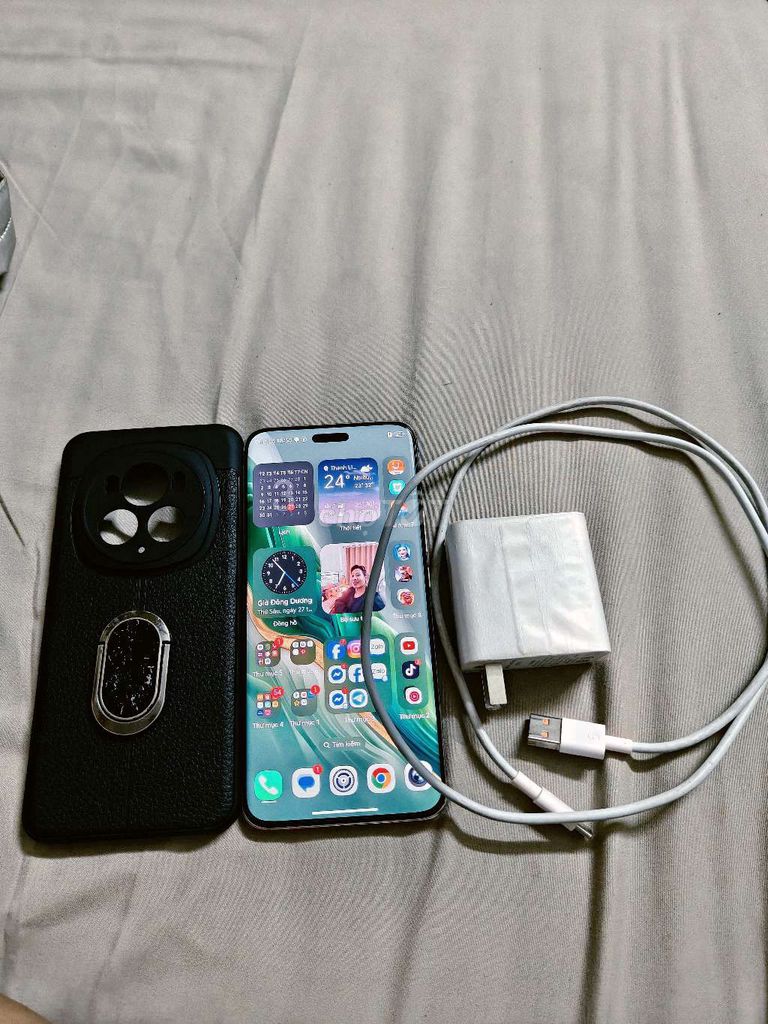 Honor Magic 6 Pro 12/512 Quốc tế da xanh. Mua bán Điện thoại tại Quận Hoàng Mai Hà Nội được đăng bởi Anh Hoàng hình 1