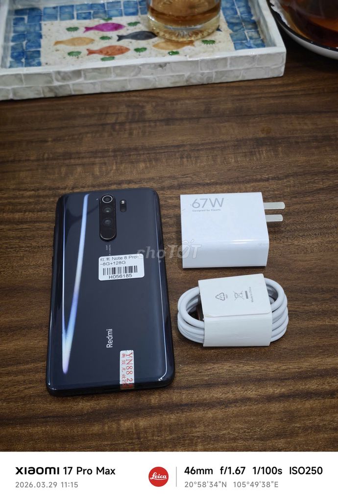 Redmi Note 8 Pro 8/128 Quốc Tế sạc 67w có ship COD. Mua bán Điện thoại tại Quận Hoàng Mai Hà Nội được đăng bởi Trần Ngọc Hiếu hình 1