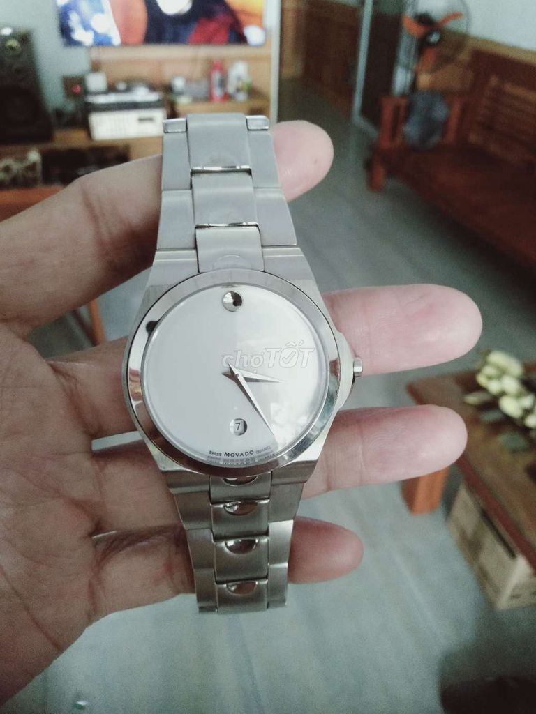 Đồng hồ Movado Thép đúc Bạc 40mm. Mua bán Đồng hồ tại Quận Liên Chiểu Đà Nẵng được đăng bởi anh nam hình 1