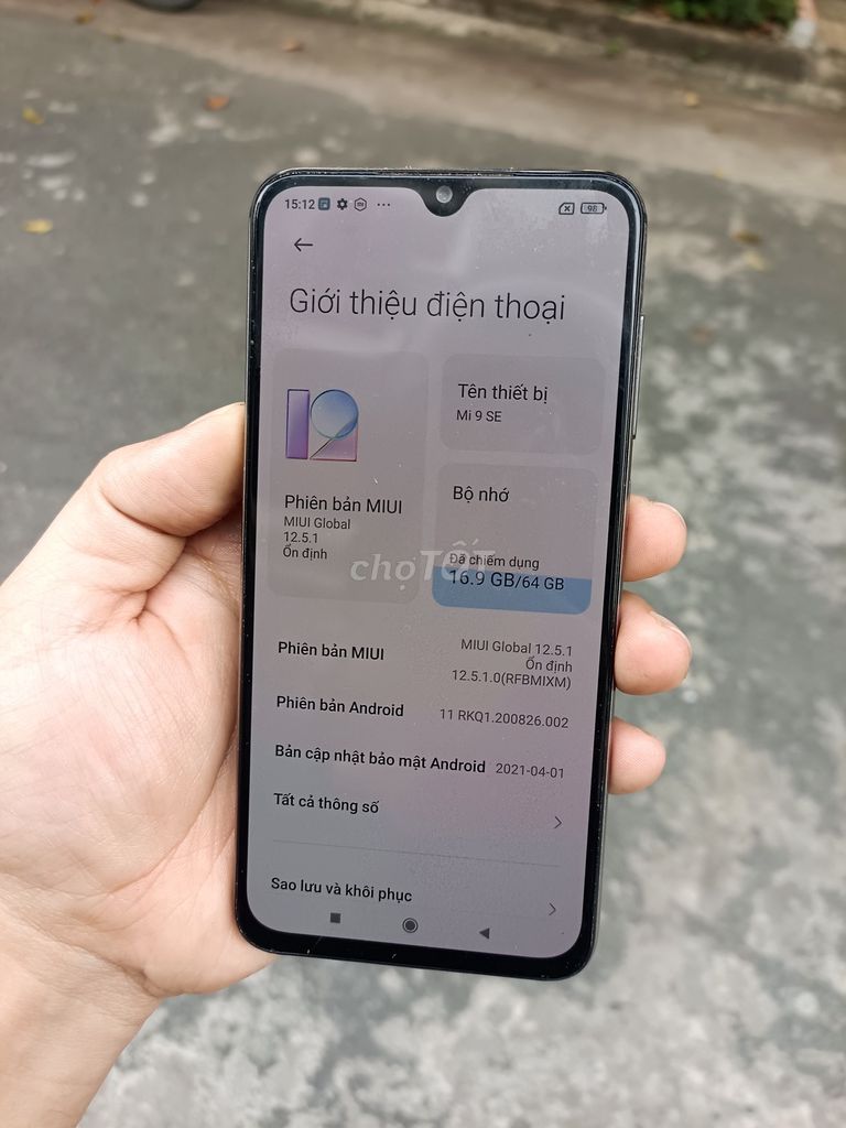 Xiaomi Mi 9 SE  Ram 6G.64GB Xám đang xài. Mua bán Điện thoại tại Quận 12 Tp Hồ Chí Minh được đăng bởi Tang hình 1