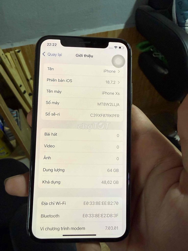 Apple iPhone Xs 64GB Vàng hồng Đã sử dụng. Mua bán Điện thoại tại Thành phố Buôn Ma Thuột Đắk Lắk được đăng bởi Huy Nguyễn hình 1