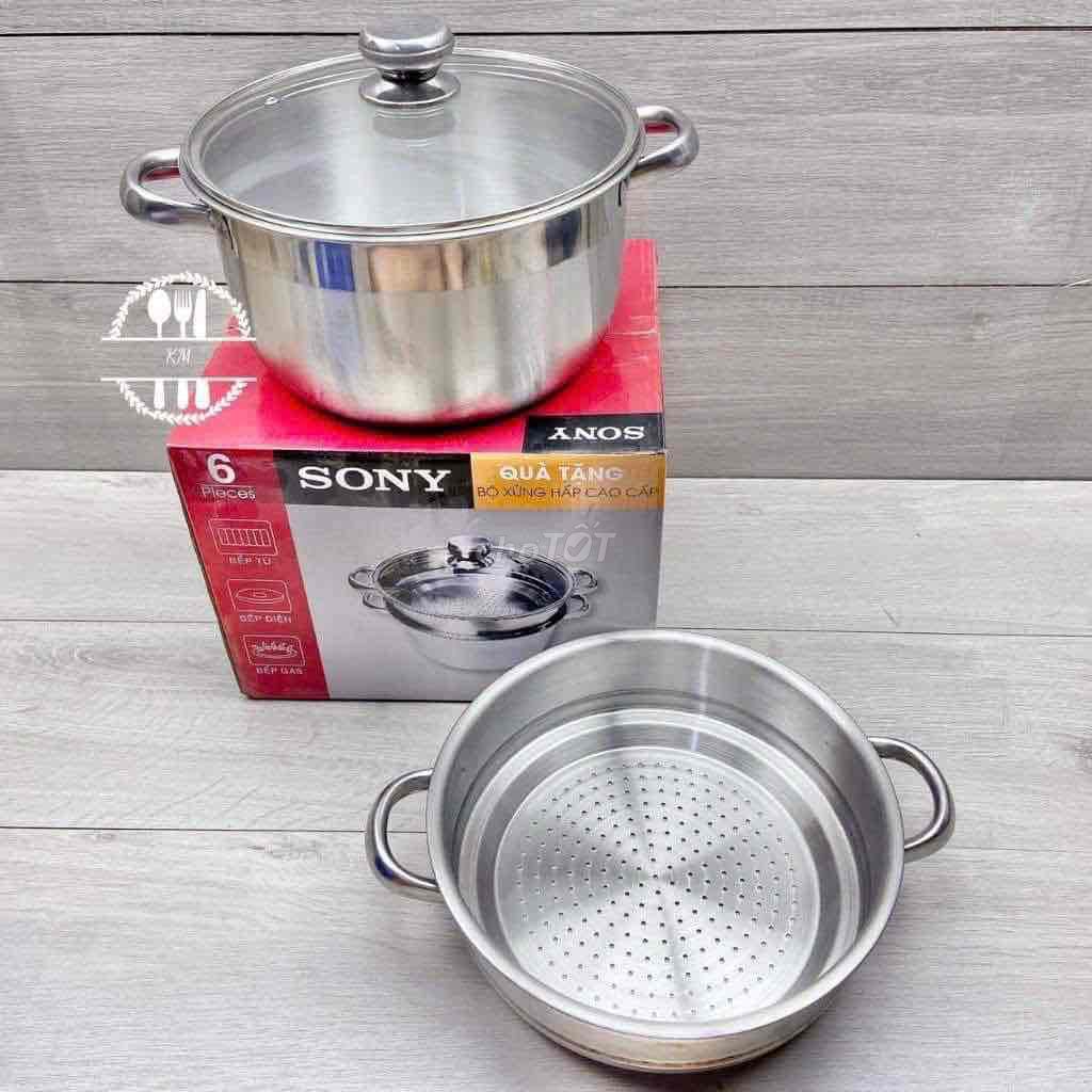 BỘ NỒI HẤP 2 TẦNG SONY SIZE 26CM