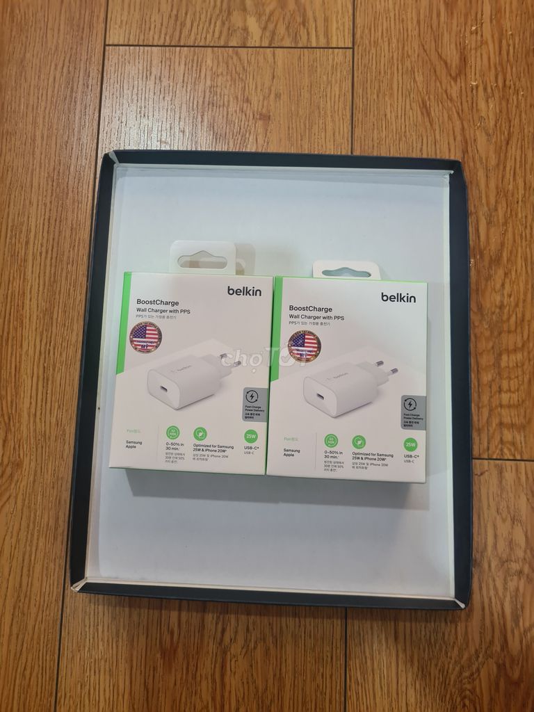 CỦ SẠC BELKIN 25W IPHONE, IPAD NEW SEAL BH 2 NĂM