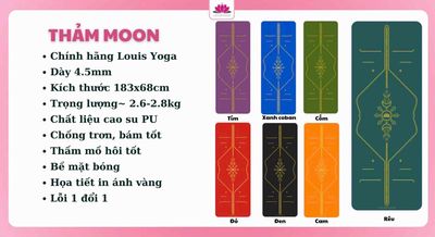 Thảm tập Yoga chính hãng LouisYoga phiên bản Moon. Mua bán Đồ thể thao, Dã ngoại tại Quận Gò Vấp Tp Hồ Chí Minh được đăng bởi Cẩm Nhung Yoga