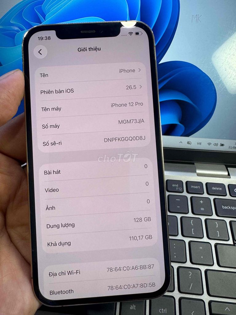 Apple iPhone 12 Pro 128GB Vàng 88%. Mua bán Điện thoại tại Quận 6 Tp Hồ Chí Minh được đăng bởi QUỐC THIÊN BÁN GÓP 0 ĐỒNG  hình 1