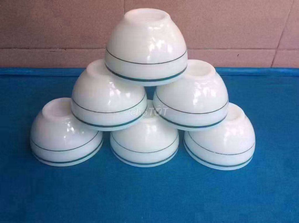 Bộ ly sứ Pyrex Trắng viền xanh. Mua bán Đồ sưu tầm, đồ cổ tại Huyện Núi Thành Quảng Nam được đăng bởi Cung Thi hình 1