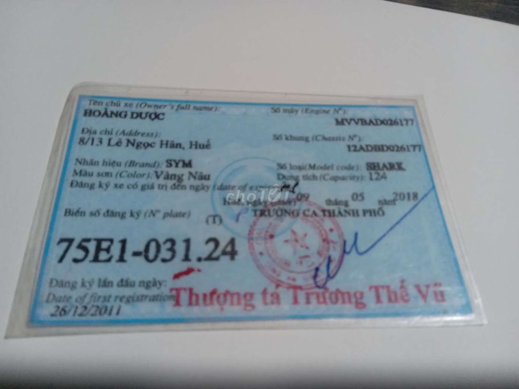 Bán, xe tay ga Shark giá tốt cho thợ , có giấy DK. Mua bán Xe máy tại Thành phố Huế Thừa Thiên Huế được đăng bởi Duochoang hình 5