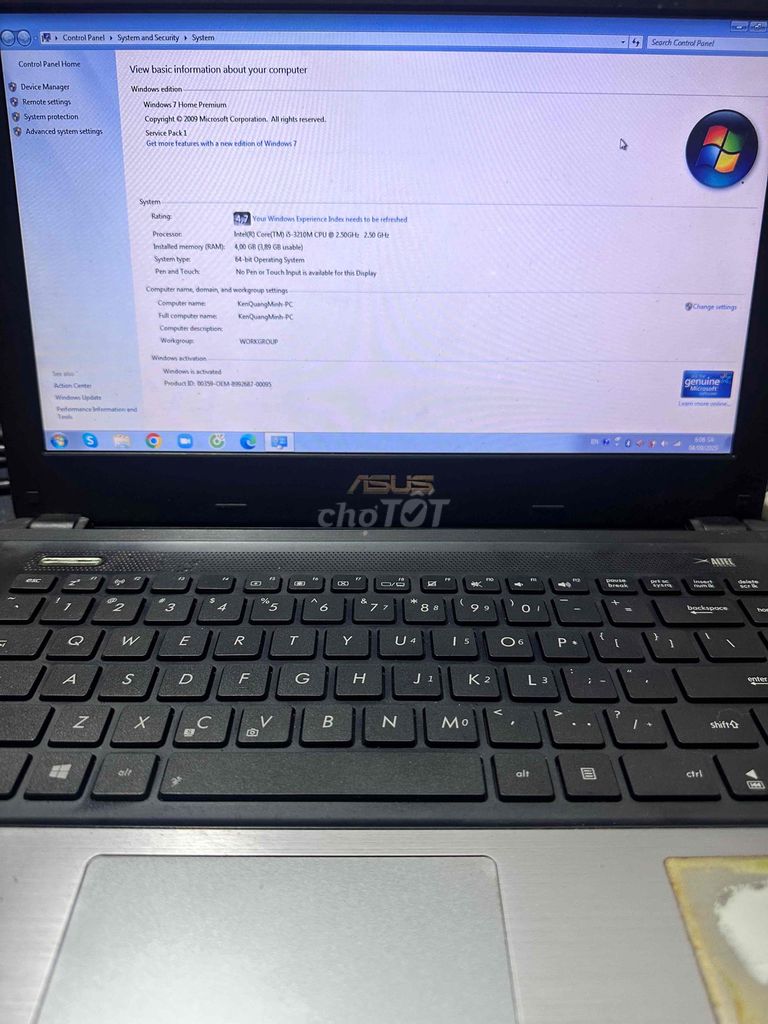 ASUS K45A i5-3210M 4GB/320GB. Mua bán Laptop tại Quận 12 Tp Hồ Chí Minh được đăng bởi Hoàng hình 1