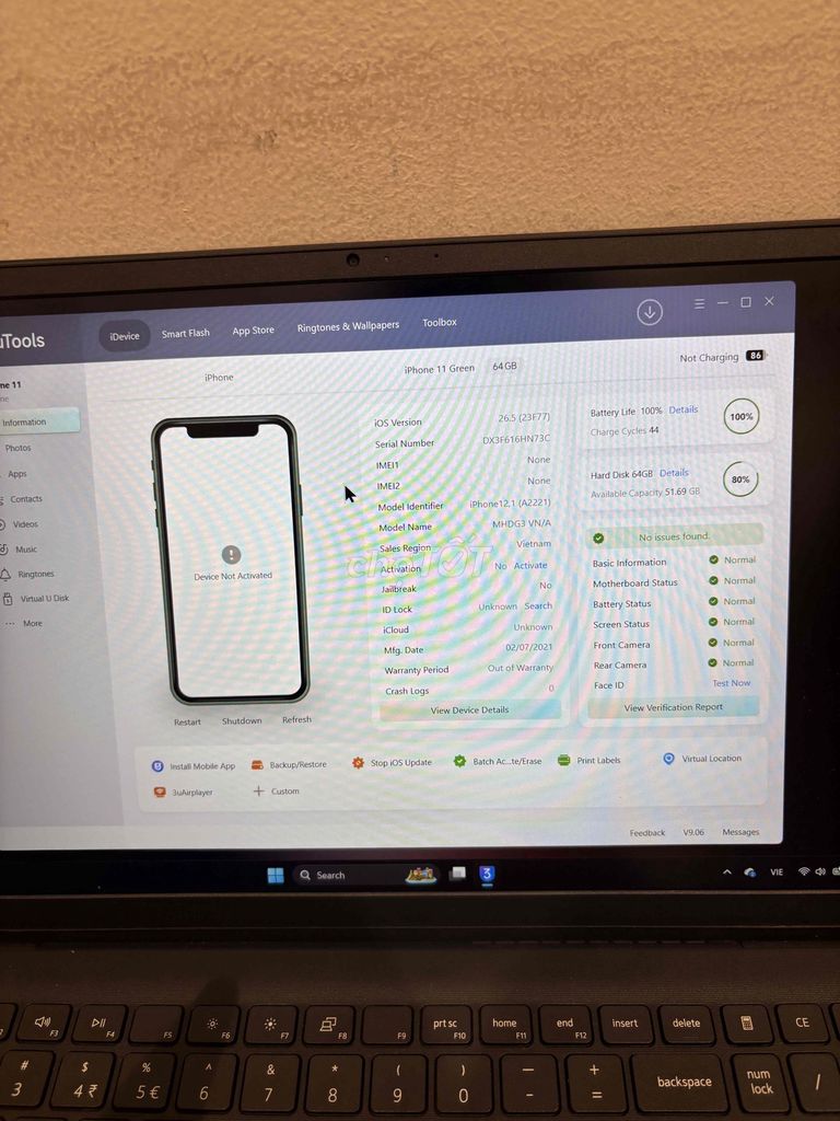iPhone 11 Xanh Lỗi IC BASEBAND. Mua bán Điện thoại tại Thành phố Thủ Đức Tp Hồ Chí Minh được đăng bởi Gia Bao hình 1