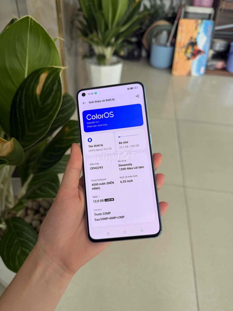 Oppo Reno7 Pro 5G_12/256Gb. Mua bán Điện thoại tại Thành phố Thủ Dầu Một Bình Dương được đăng bởi Điện Thoại Giá rẻ Bình Dương hình 1
