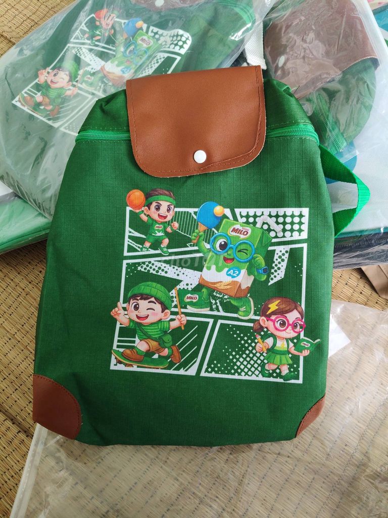 Balo Milo Xanh lá Vải. Mua bán Túi xách tại Thành phố Châu Đốc An Giang được đăng bởi sky hình 1