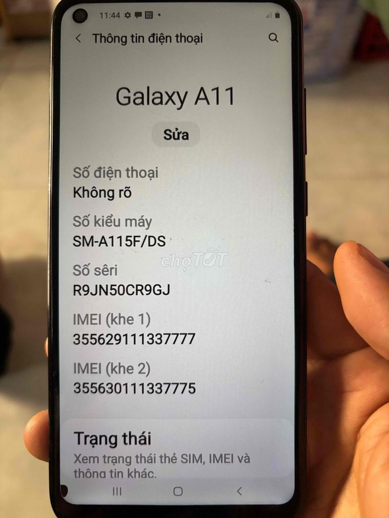 Samsung Galaxy A11 3GB/32GB Đen. Mua bán Điện thoại tại Quận Tân Phú Tp Hồ Chí Minh được đăng bởi Tung hình 1