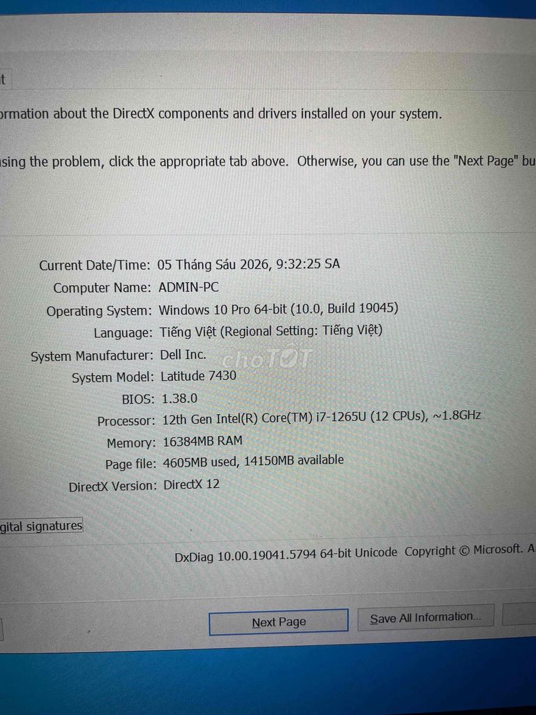 Dell Latitude 7430 i7-1265U 16GB. Mua bán Laptop tại Quận 12 Tp Hồ Chí Minh được đăng bởi hong hình 1