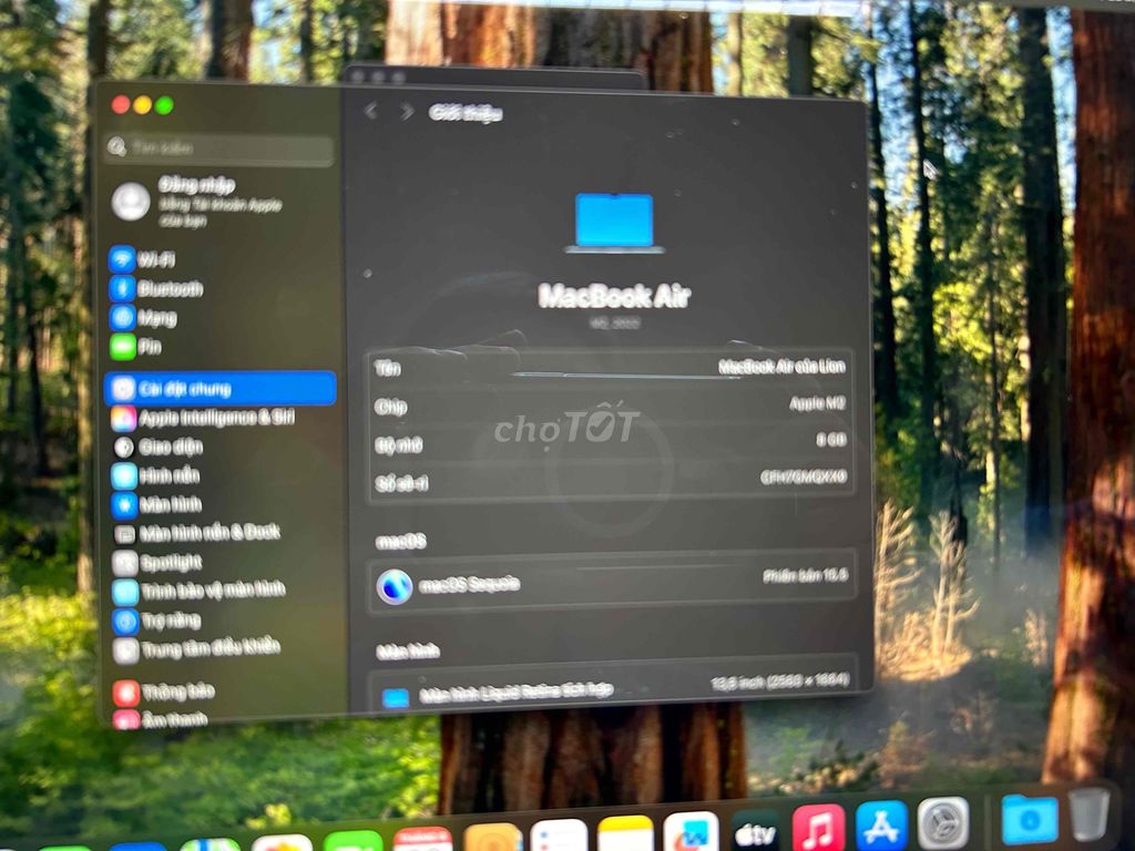 Macbook Air M2 8/256 màu blue