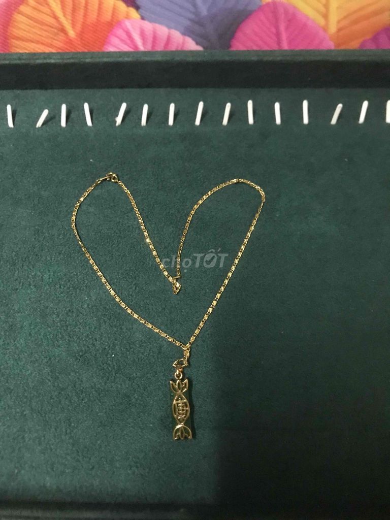 Dây chuyền Mạ vàng Vàng unisex. Mua bán Phụ kiện thời trang khác tại Thành phố Thủ Đức Tp Hồ Chí Minh được đăng bởi Đặng Khánh 2HanD hình 1