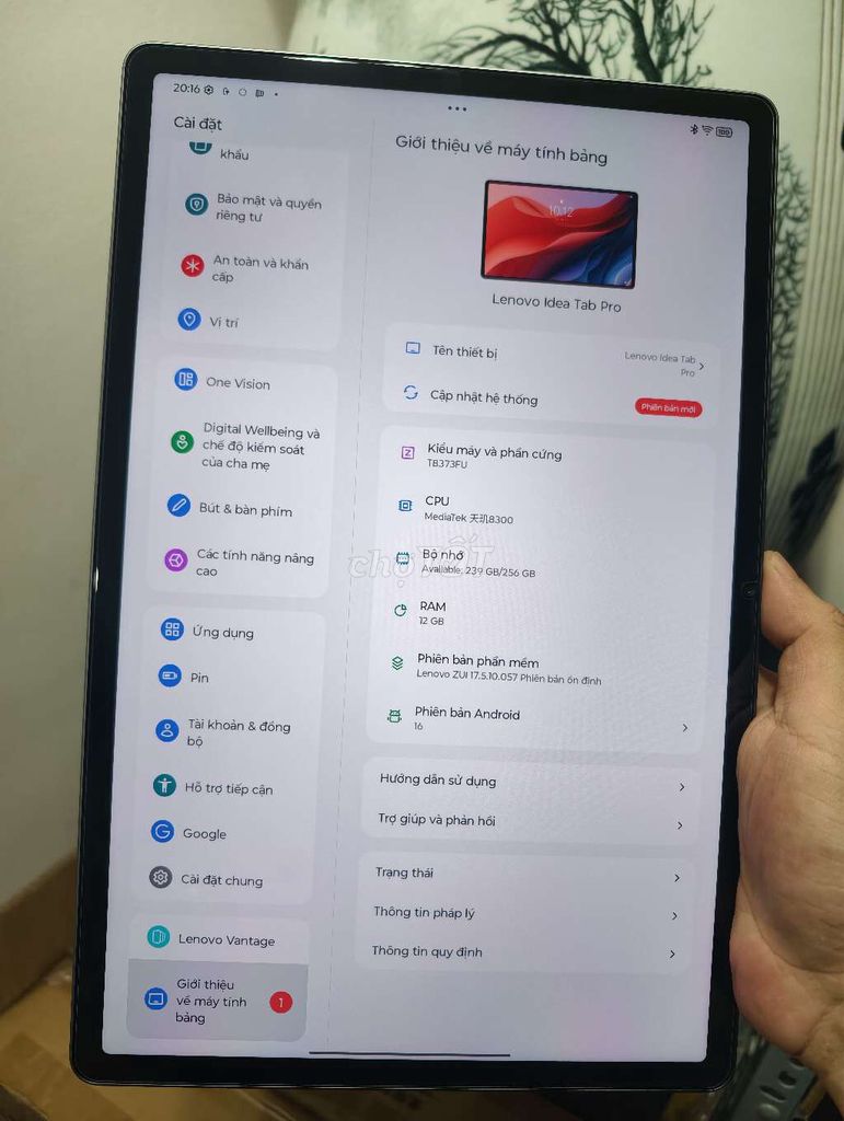 Lenovo Pad Pro 2025 12.7 inch 12GB/256GB Xám. Mua bán Máy tính bảng tại Quận Đống Đa Hà Nội được đăng bởi Dang  hình 1