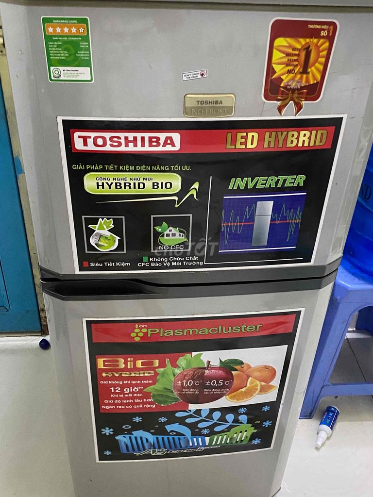 Tủ lạnh Toshiba Xám. Mua bán Tủ lạnh tại Quận Tân Bình Tp Hồ Chí Minh được đăng bởi Kiều Chinh hình 1