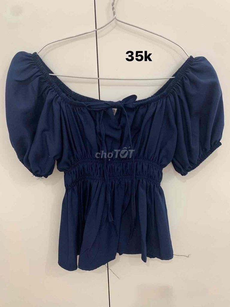 Áo kiểu nữ Xanh navy. Mua bán Quần áo tại Thành phố Đồng Xoài Bình Phước được đăng bởi Thuỳ Trang hình 1