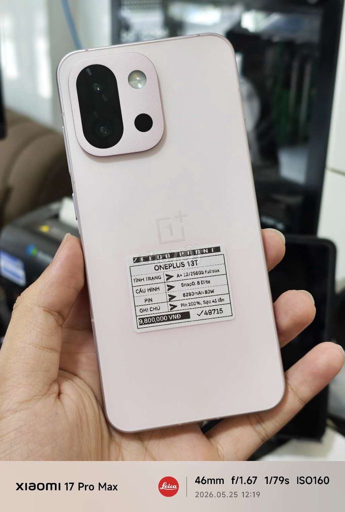 OnePlus 13T 12/256Gb Fullbox. Mua bán Điện thoại tại Quận Ninh Kiều Cần Thơ được đăng bởi Zelda Phone hình 1