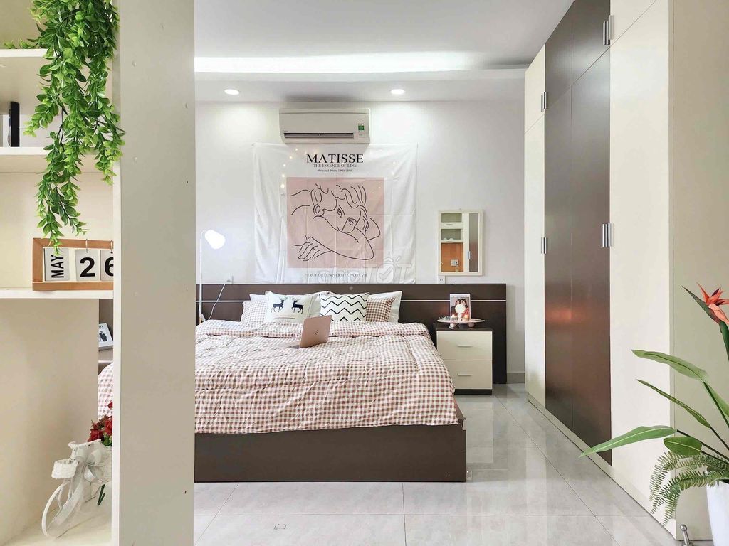 CHO THUE CÂN HỘ QUẬN 7, PHÒNG DECOR XINH, RỘNG NGAY KHU PHÚ MỸ HƯNG