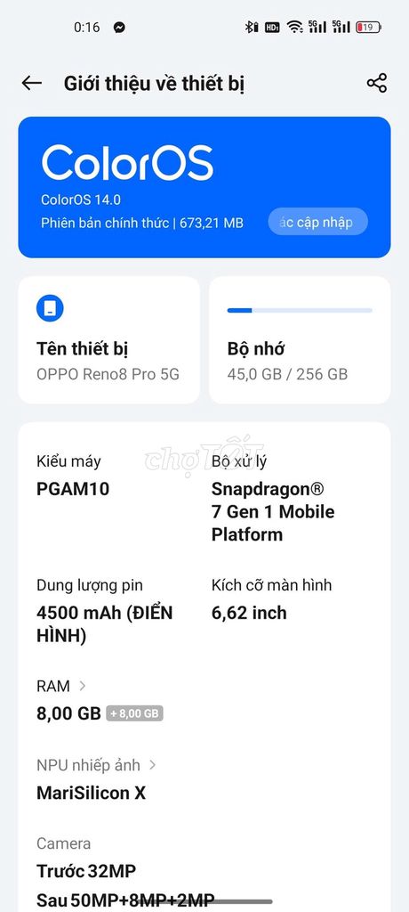 Oppo Reno8 Pro 5G 256GB bán gl. Mua bán Điện thoại tại Thị xã Bến Cát Bình Dương được đăng bởi Lê Minh Tiệp hình 1