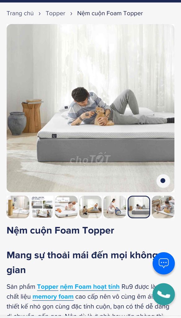 Nệm cuộn Foam Ru9 cao cấp tiện lợi. Mua bán Giường, chăn ga gối nệm tại Huyện Nhà Bè Tp Hồ Chí Minh được đăng bởi Minh hình 4