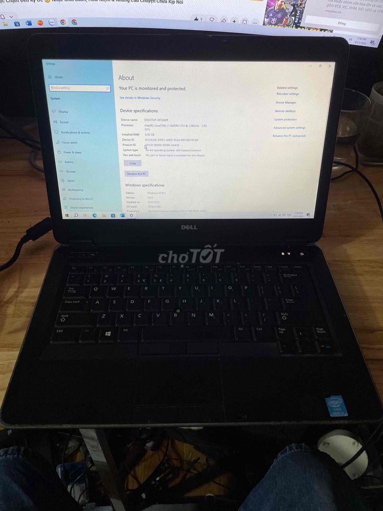 Dell E6440 i7-4600M 14 inch 8GB Bạc Like New. Mua bán Laptop tại Huyện Hóc Môn Tp Hồ Chí Minh được đăng bởi Thành hình 1