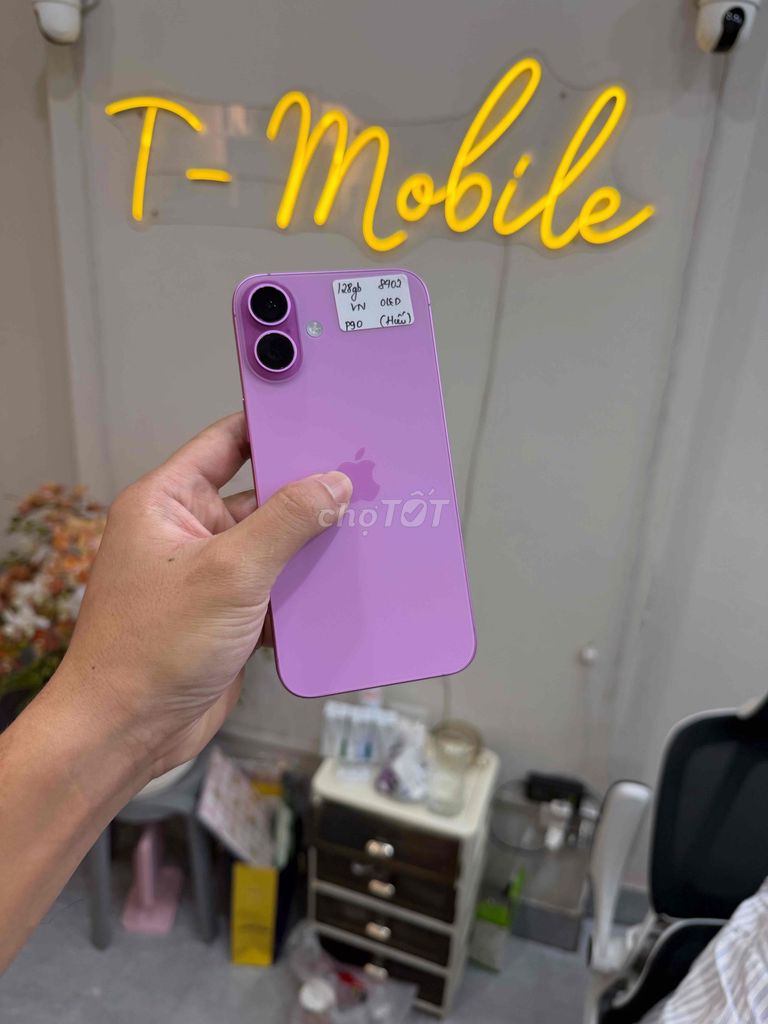 16 Plus 128Gb VN/A màn oled pin 90% hồng đẹp. Mua bán Điện thoại tại Quận Thanh Xuân Hà Nội được đăng bởi Ngô Tráng T Mobile hình 1