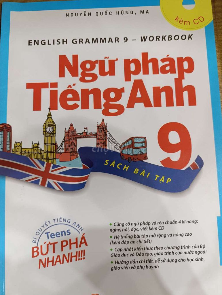 Combo 2 quyển English Grammar 9 - Workbook & Tests