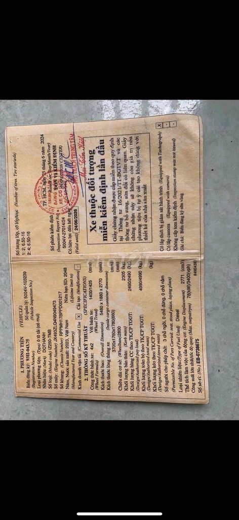 IZ250/2023 lăn bánh 06/2024. Mua bán Xe tải, xe ben tại Huyện Châu Thành Bến Tre được đăng bởi nguyen van trung hình 20