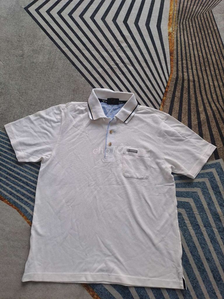 Áo polo nam trắng thoáng mát size N51D63. Mua bán Quần áo tại Thành phố Hải Dương Hải Dương được đăng bởi Hải Anh hình 1