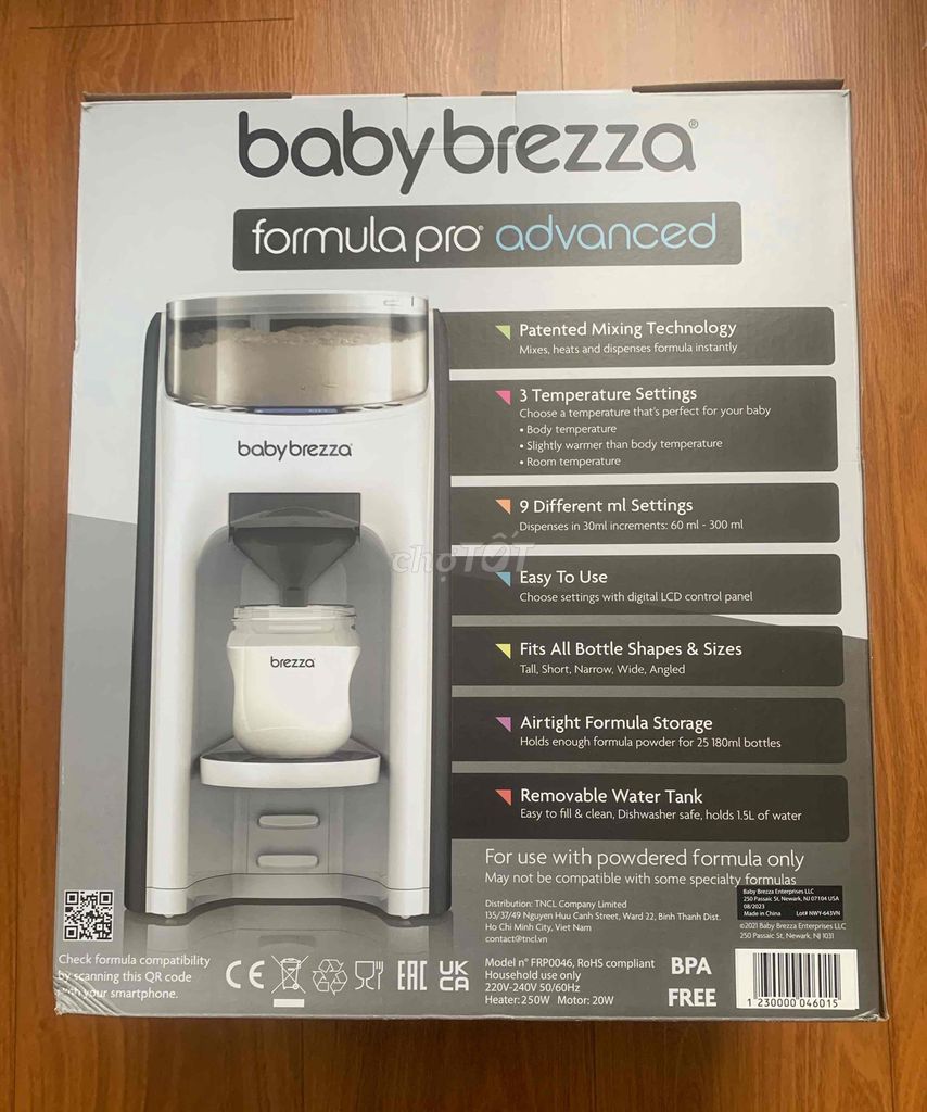 Máy pha sữa BabyBrezza Formula Pro Advanced (mới)