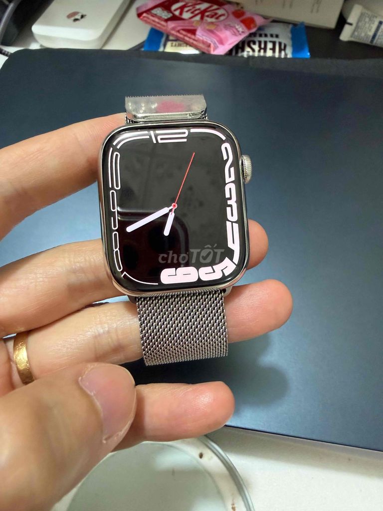 Apple Watch Series 7 Thép Bạc 44mm. Mua bán Thiết bị đeo thông minh tại Huyện Ea Kar Đắk Lắk được đăng bởi Nguyễn Hiếu hình 1