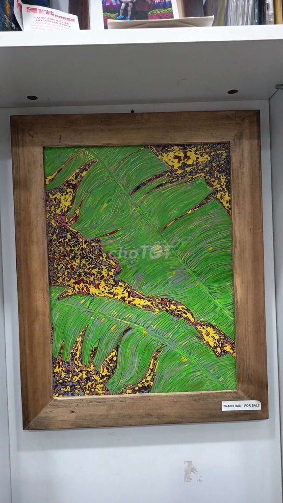 Tranh sơn mài Chuối sau hè 30x40x2 cm. Mua bán Đồ sưu tầm, đồ cổ tại Quận Tân Bình Tp Hồ Chí Minh được đăng bởi THỦY TRẦN hình 1