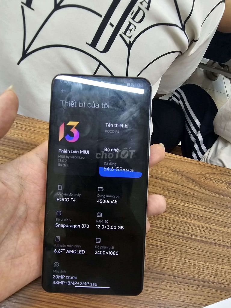 Xiaomi Poco F4 256GB Trắng. Mua bán Điện thoại tại Huyện Thuỷ Nguyên Hải Phòng được đăng bởi Nam Hoàng hình 1