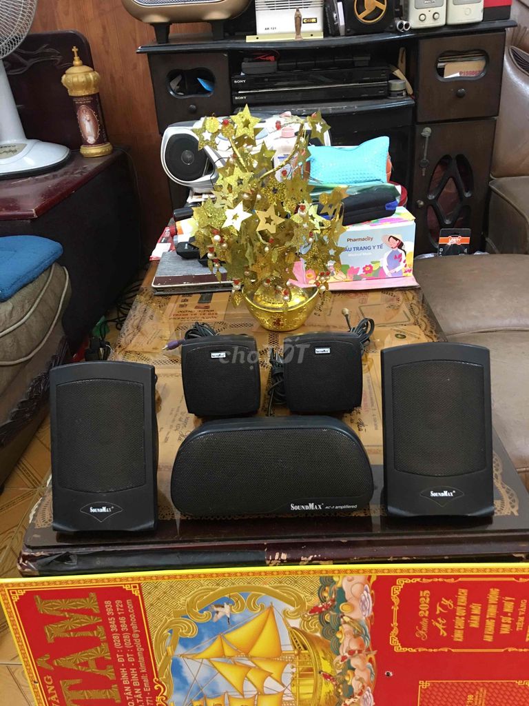 5 loa vệ tinh Soundmax đen. Mua bán Tivi, Âm thanh tại Quận Tân Bình Tp Hồ Chí Minh được đăng bởi AHuy hình 1