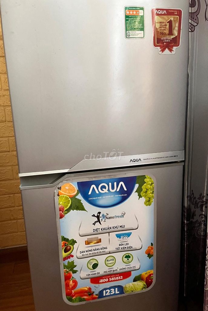 Tủ lạnh Aqua AQR-1258N 123L NanoFresh Bạc. Mua bán Tủ lạnh tại Quận Thanh Xuân Hà Nội được đăng bởi Quỳnh Thơ Phan hình 1