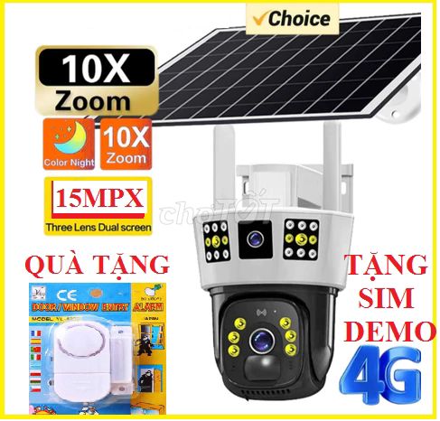 Camera Năng Lượng Mặt Trời 4G Giá Rẻ Ttháng 3/2025