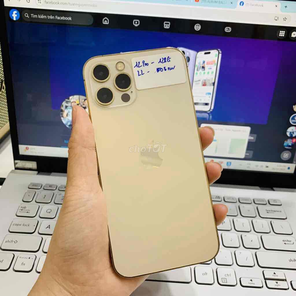 iPhone 12 Pro 128GB Vàng Đã sử dụng. Mua bán Điện thoại tại Huyện Bến Lức Long An được đăng bởi Thanh Trân hình 1