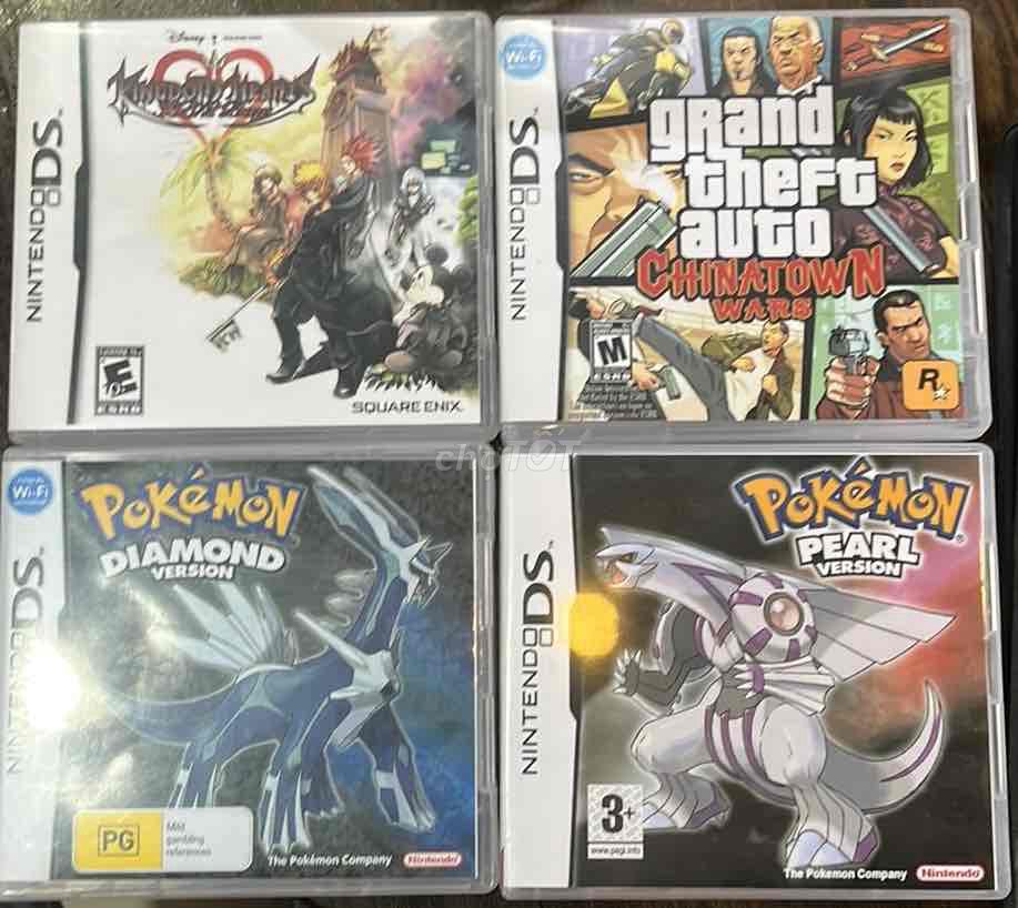 Thẻ game Nintendo Ds Pokemon Diamond, GTA, Kingdom