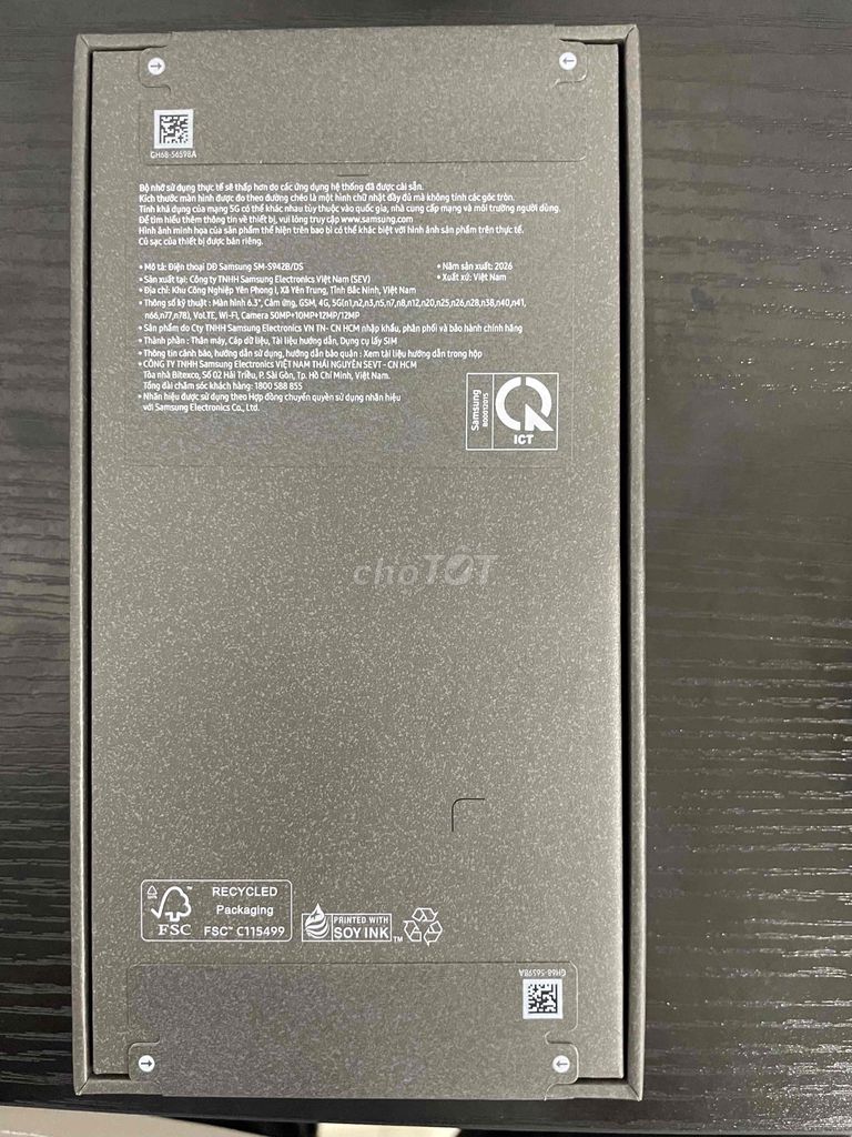 Samsung Galaxy S26 12GB/256GB Bạc Shadow New. Mua bán Điện thoại tại Thành phố Dĩ An Bình Dương được đăng bởi HÙNG HỒ ĐĂNG hình 1