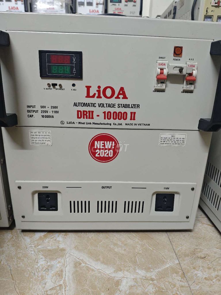 Ổn áp LiOA DRII - 10000 II Trắng. Mua bán Đồ chuyên dụng, Giống nuôi trồng tại Quận Hà Đông Hà Nội được đăng bởi Nguyễn Nhật Minh hình 1