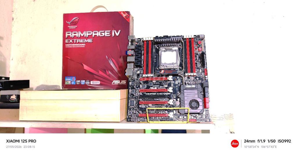Bo mạch chủ ASUS Rampage IV Extreme X79. Mua bán Linh kiện (RAM, Card...) tại Huyện Trảng Bom Đồng Nai được đăng bởi MagicmaxRS hình 1