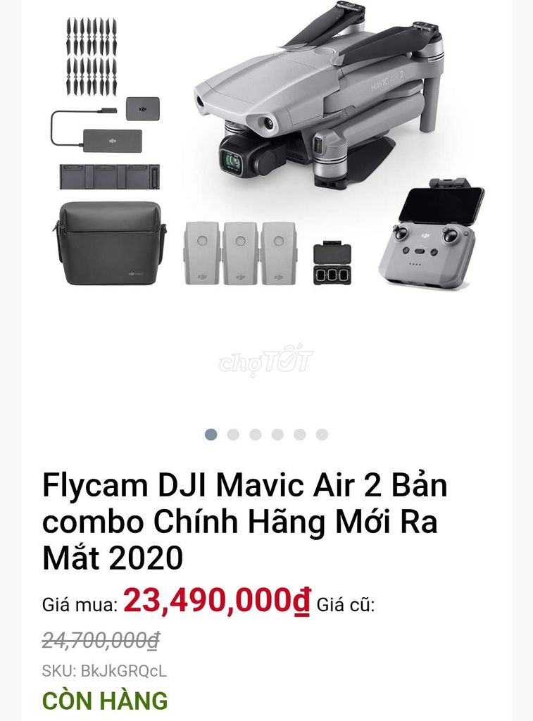 flycam Mavic Dji air 2. Mua bán Máy ảnh, Máy quay tại Quận 11 Tp Hồ Chí Minh được đăng bởi GỌN Coffee  Tea hình 1