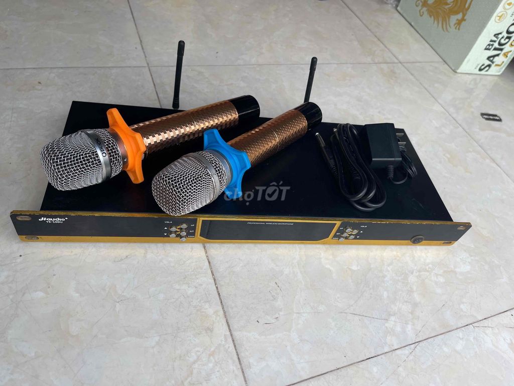 Micro không dây Jaudio Đen, vàng. Mua bán Tivi, Âm thanh tại Huyện Cần Giuộc Long An được đăng bởi Công Danh hình 1
