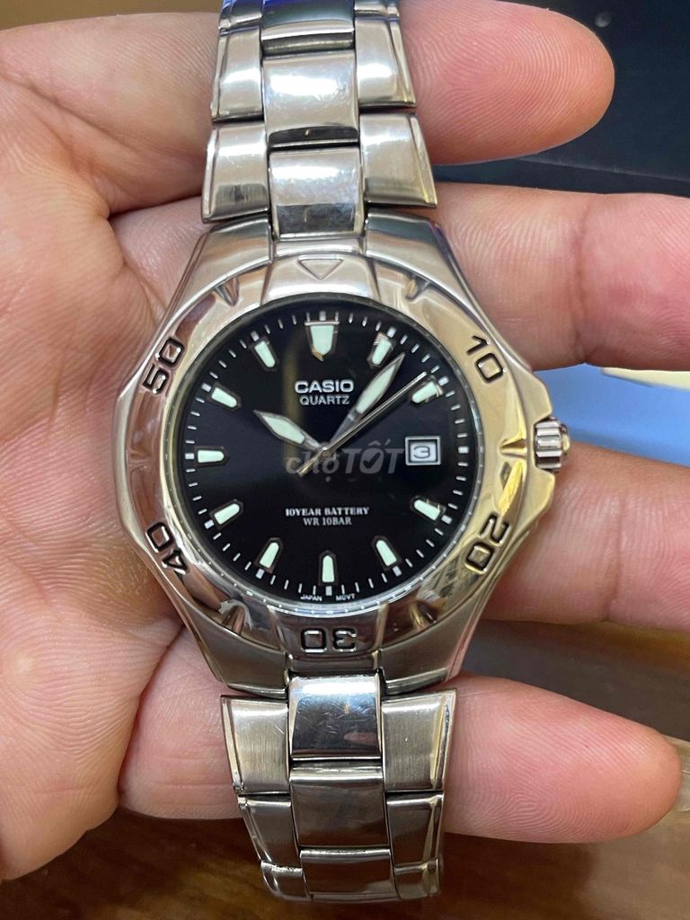 Đồng hồ Casio Nam Kim loại Bạc. Mua bán Đồng hồ tại Thành phố Tuy Hòa Phú Yên được đăng bởi A Tăng hình 1